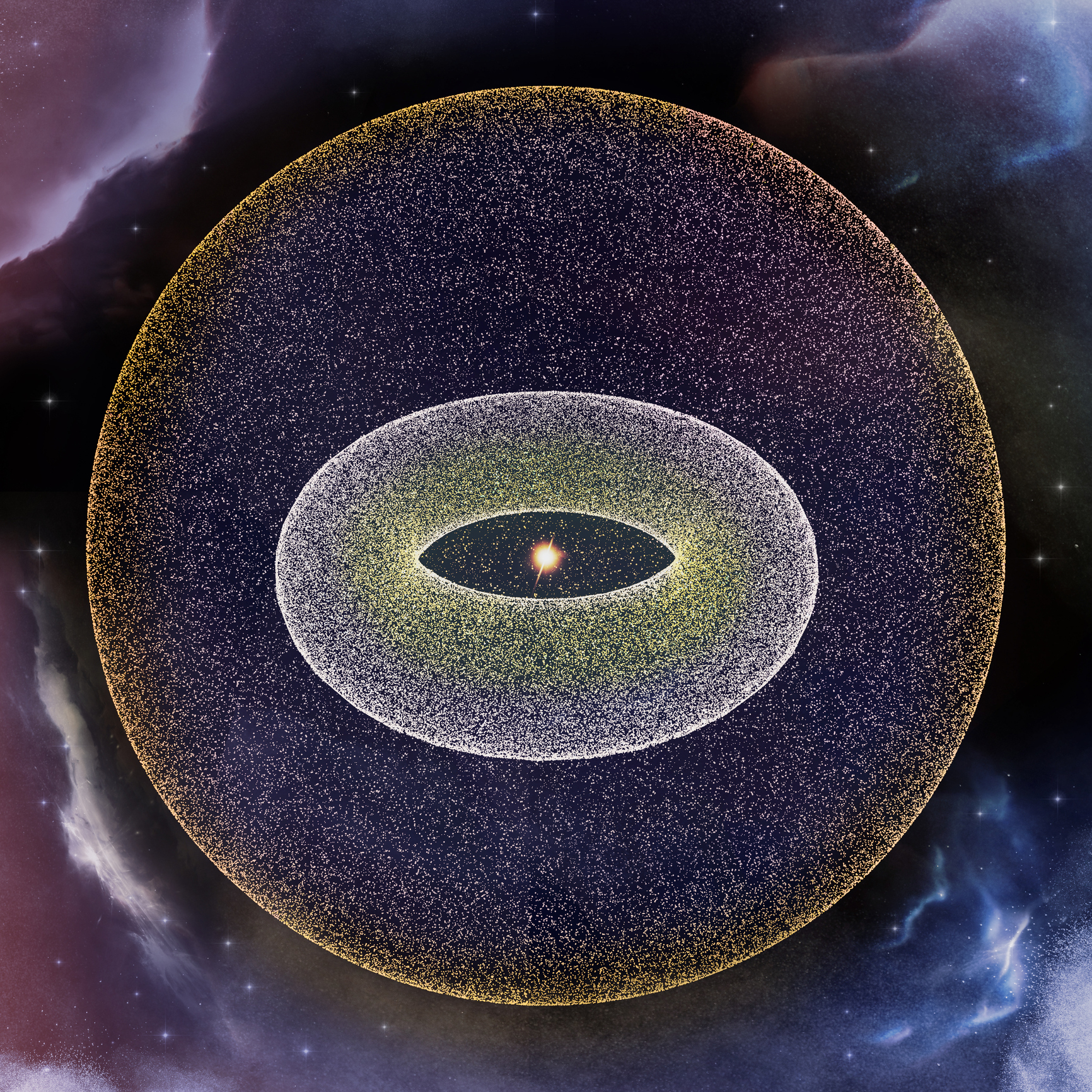 Nube de Oort: Resumen de qué es y cómo impacta en el sistema solar