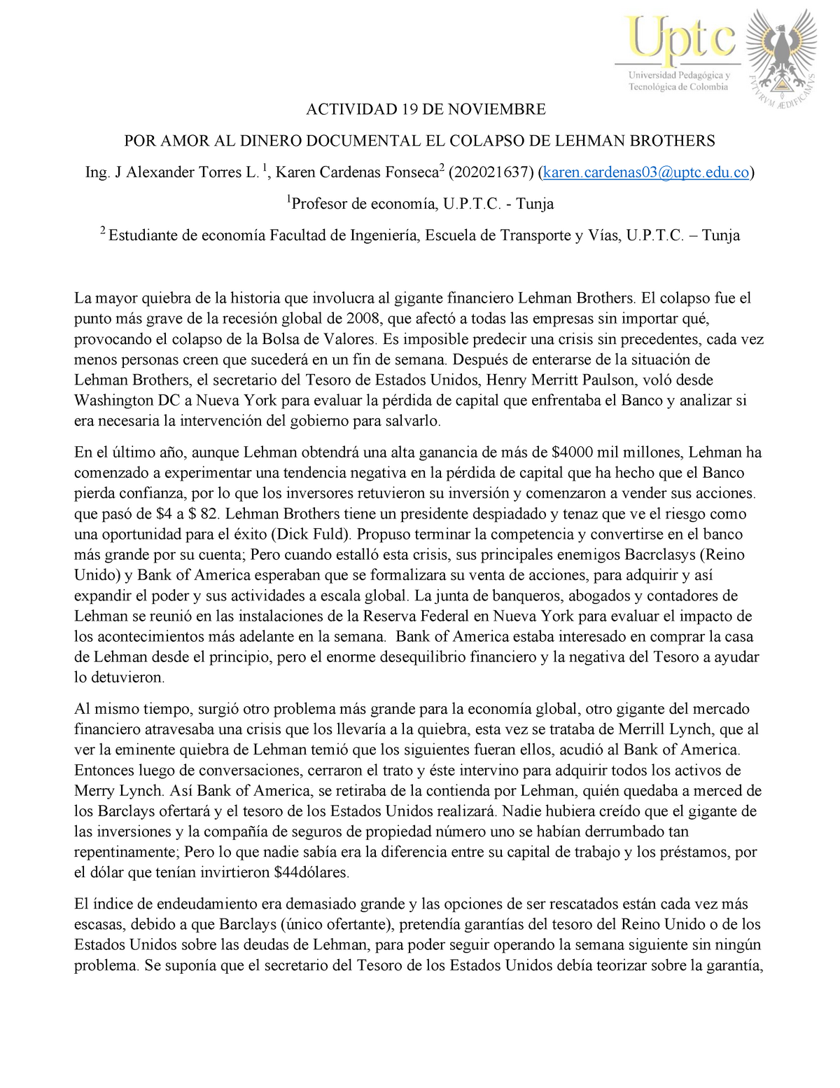 Resumen del colapso de Lehman Brothers: el colapso por amor al dinero